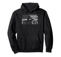 Us Flag Biker Riding Lover Motorcycle Hoodie - Streetwear Style Unisex - T-Shirt, Sweatshirt, Hoodie