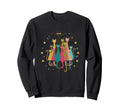 Mid Century Modern Cats Cat Family Sweatshirt - Streetwear Style Men Women - T-Shirt, Sweatshirt, Hoodie