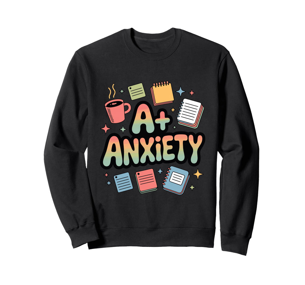 Anxiety Funny Perfectionist Sweatshirt - Novelty Apparel for Adults - T-Shirt, Sweatshirt, Hoodie