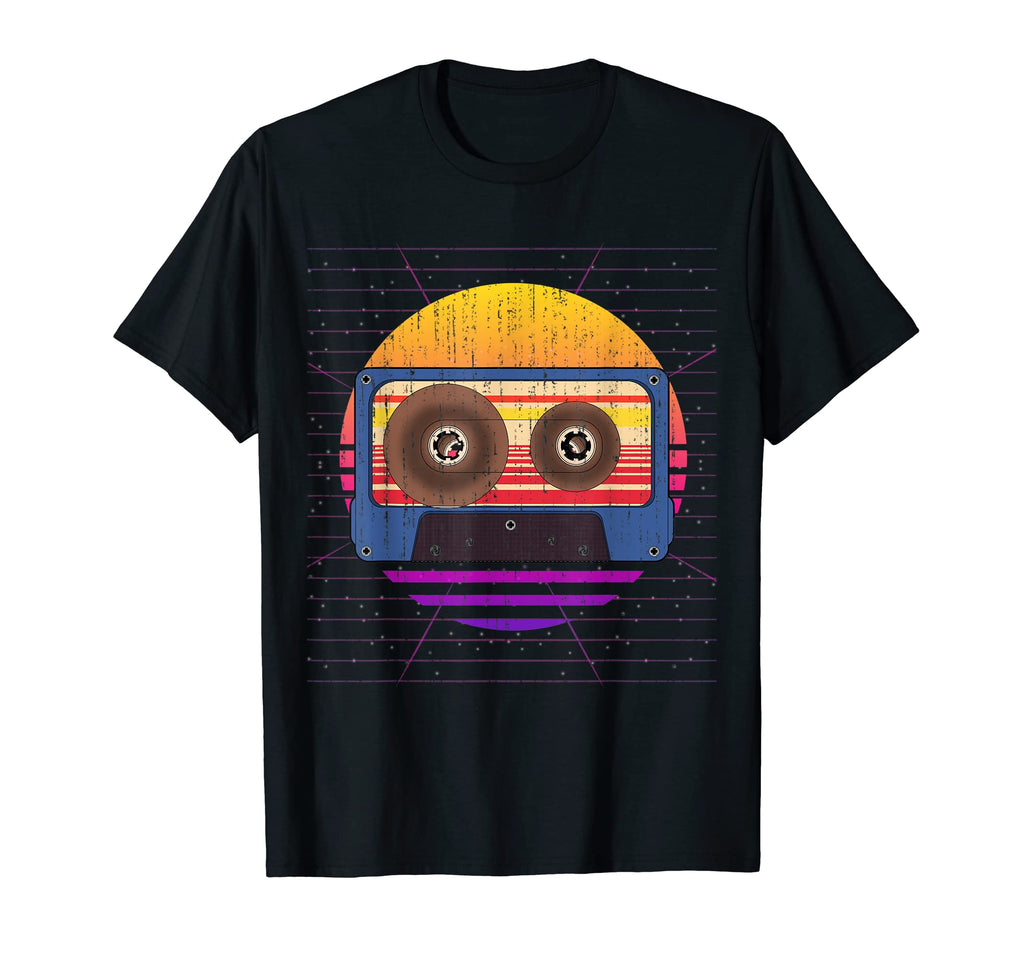 80S Art Cassette Music Lover Synthwave T-Shirt - Novelty Apparel Men Women - T-Shirt, Sweatshirt, Hoodie