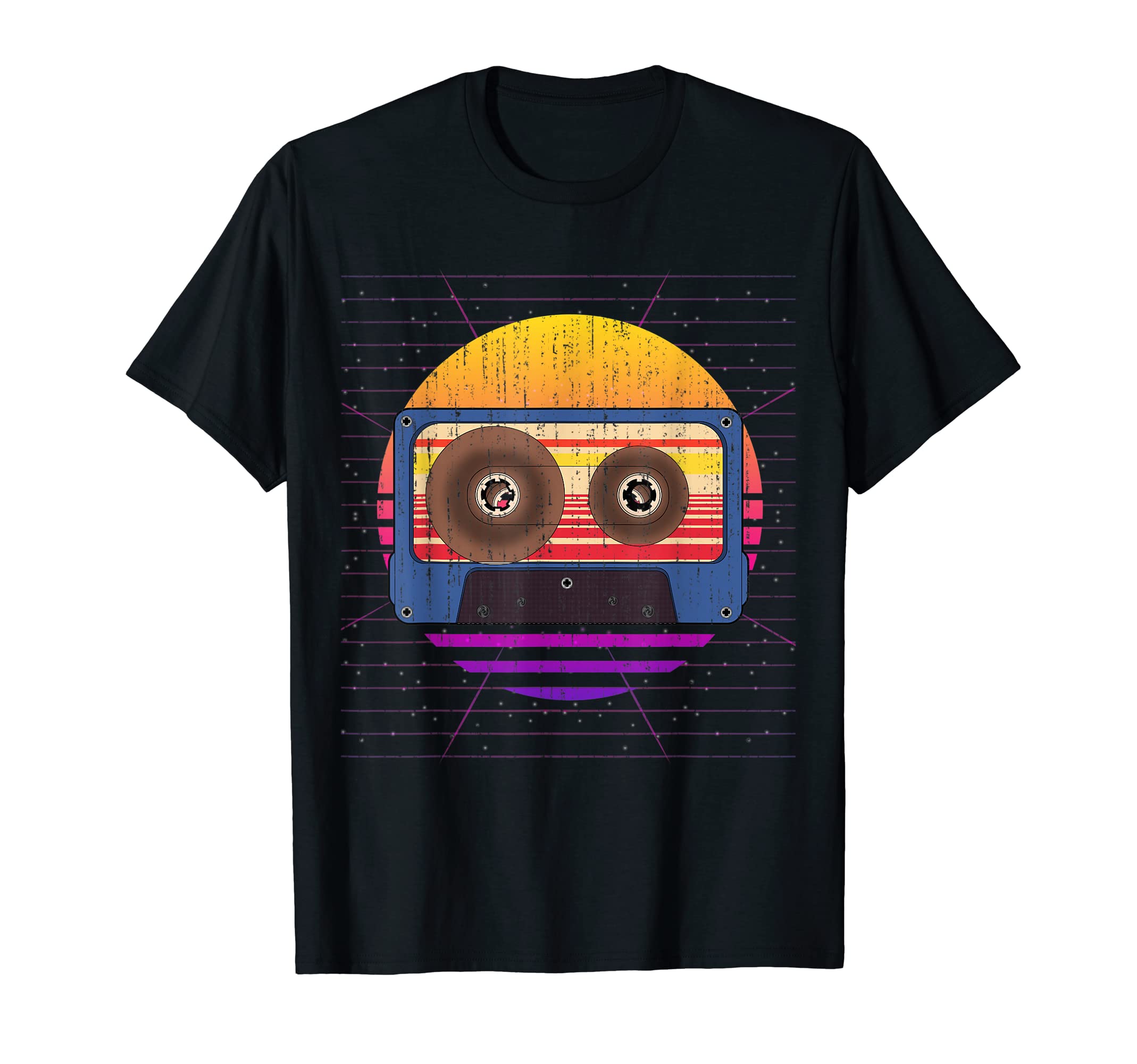 80S Art Cassette Music Lover Synthwave T-Shirt - Novelty Apparel Men Women - T-Shirt, Sweatshirt, Hoodie