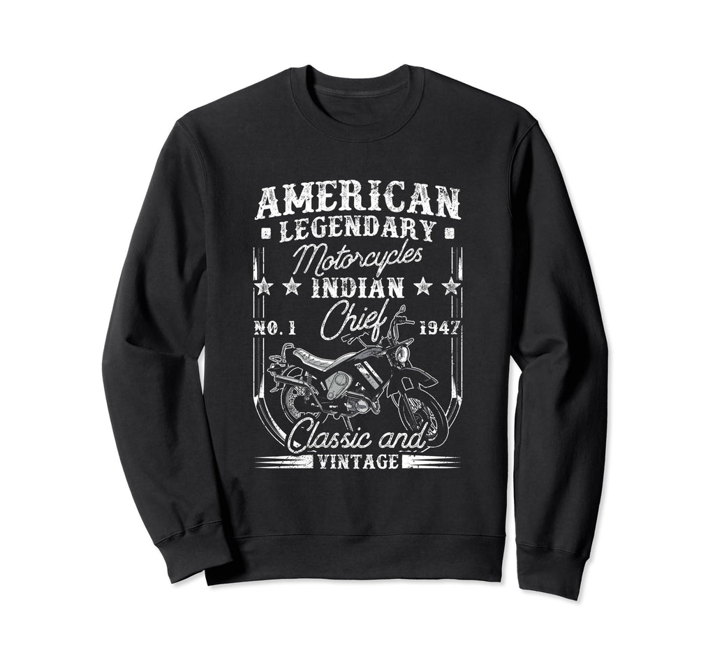 Patriotic Motorcycle Indian Bike Sweatshirt - Novelty Apparel Unisex - T-Shirt, Sweatshirt, Hoodie