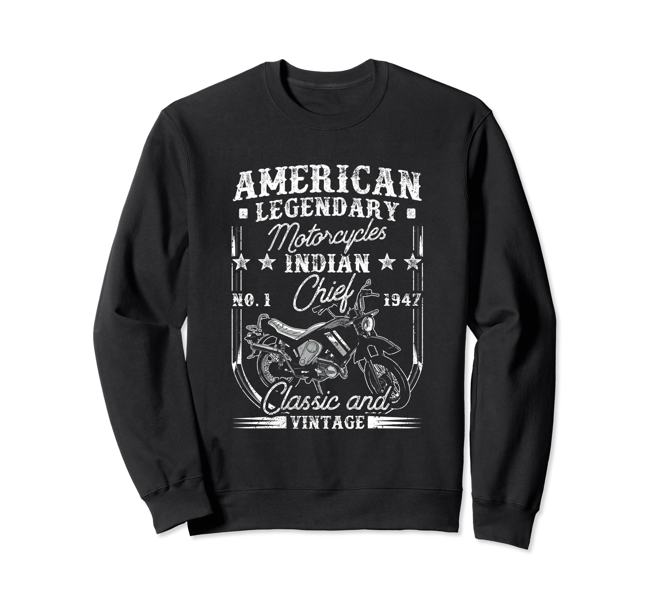 Patriotic Motorcycle Indian Bike Sweatshirt - Novelty Apparel Unisex - T-Shirt, Sweatshirt, Hoodie