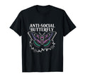 Gothic Antisocial Butterfly Aesthetic T-Shirt - Graphic Print Men Women - T-Shirt, Sweatshirt, Hoodie