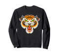 Tiger Head Traditional Tattoo Sweatshirt - Fun Novelty Design for Adults - T-Shirt, Sweatshirt, Hoodie