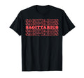 Sagittarius Zodiac Stacked Typography T-Shirt - Streetwear Style for Adults - T-Shirt, Sweatshirt, Hoodie
