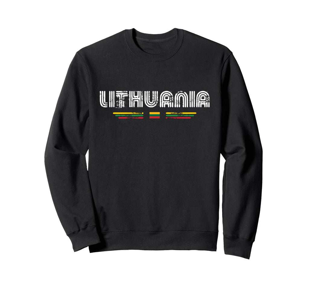 Lithuania 70S 80S Type Flag Sweatshirt - Graphic Print Men Women - T-Shirt, Sweatshirt, Hoodie