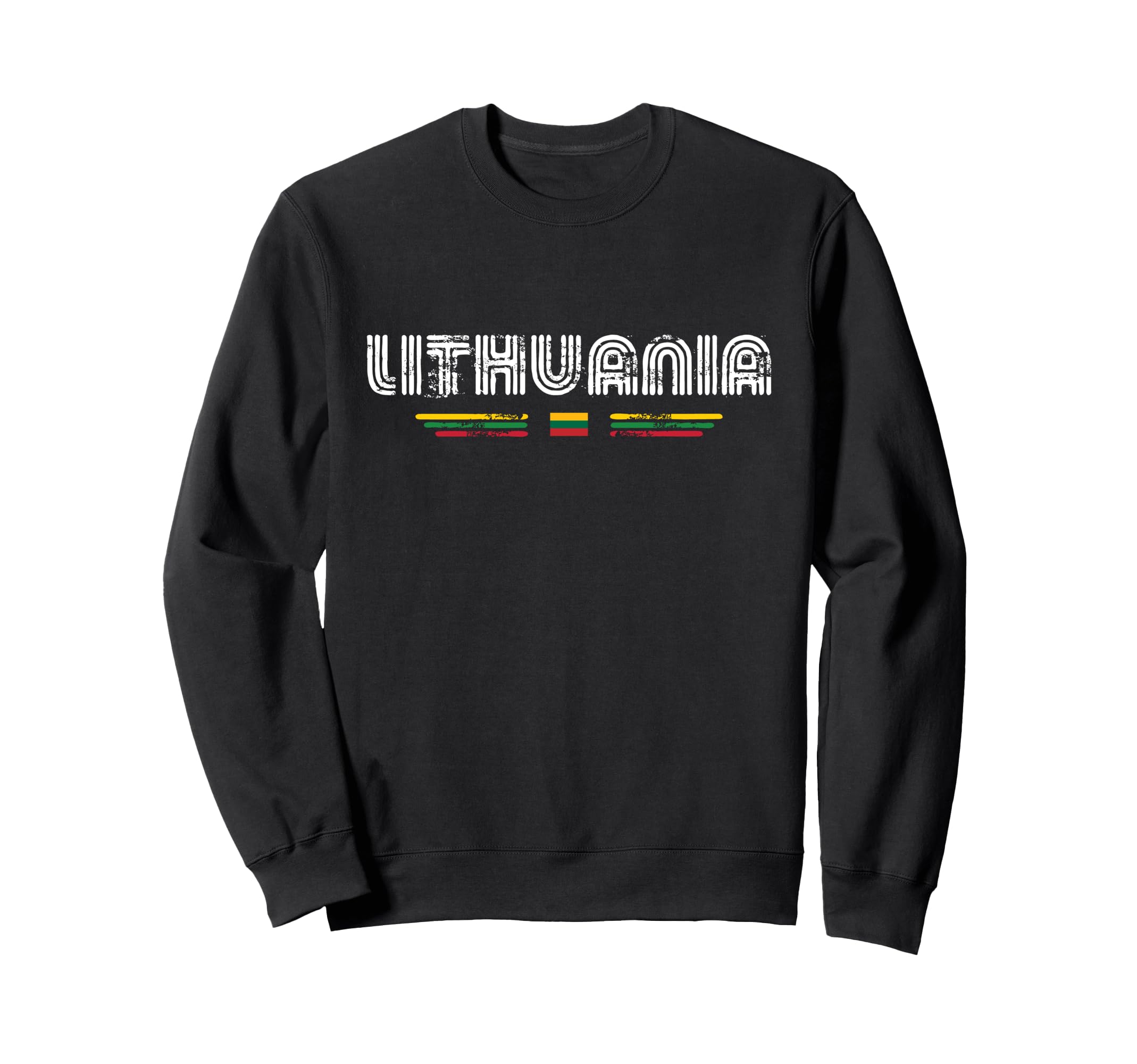 Lithuania 70S 80S Type Flag Sweatshirt - Graphic Print Men Women - T-Shirt, Sweatshirt, Hoodie
