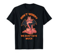 Demon Pin Up Devil Dont Bite Much T-Shirt - Minimalist Print for Adults - T-Shirt, Sweatshirt, Hoodie