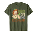 Dibs Redhead Pinup St Patricks T-Shirt - Graphic Print Unisex - T-Shirt, Sweatshirt, Hoodie
