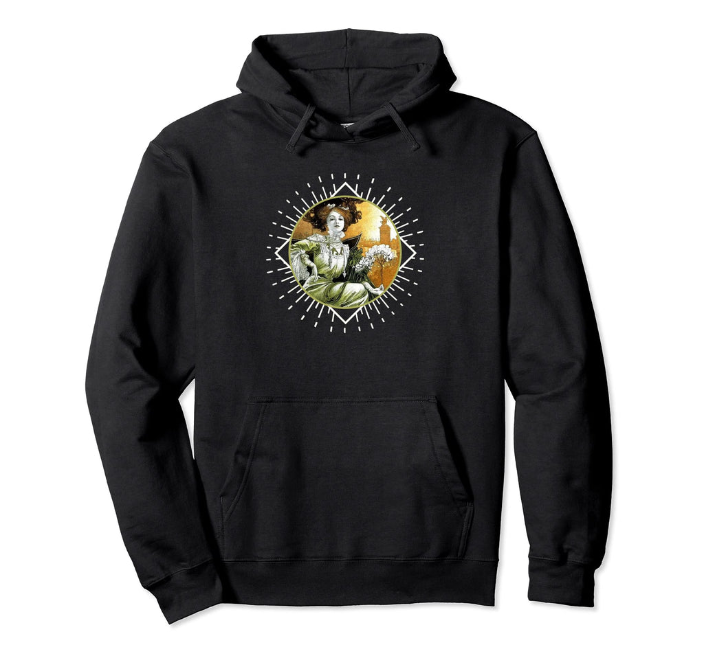 Lady Art Nouveau Hoodie - Streetwear Style Men Women - T-Shirt, Sweatshirt, Hoodie