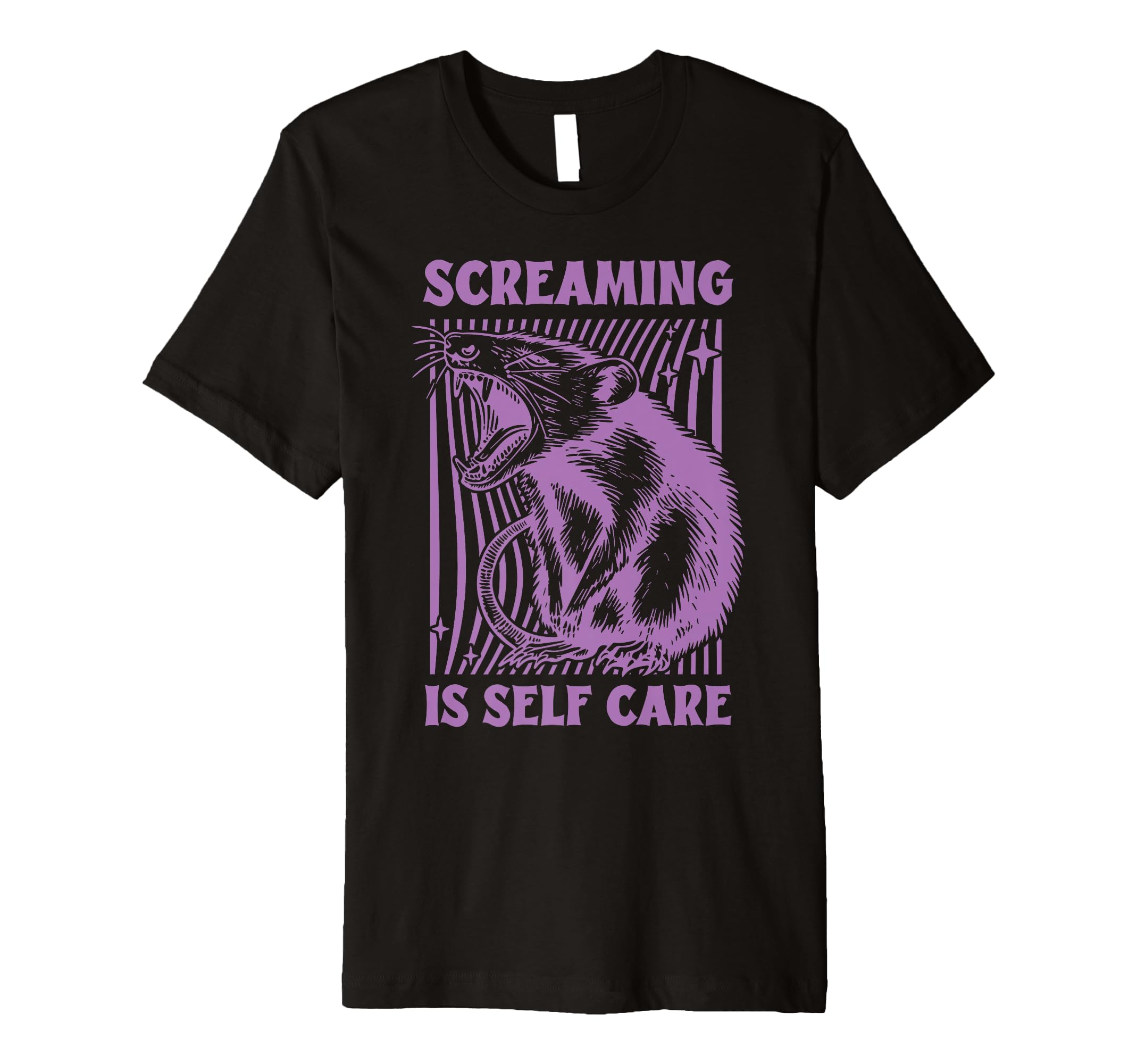 Screaming Is Self Care Empowering T-Shirt - Trendy Graphic for Adults - T-Shirt, Sweatshirt, Hoodie