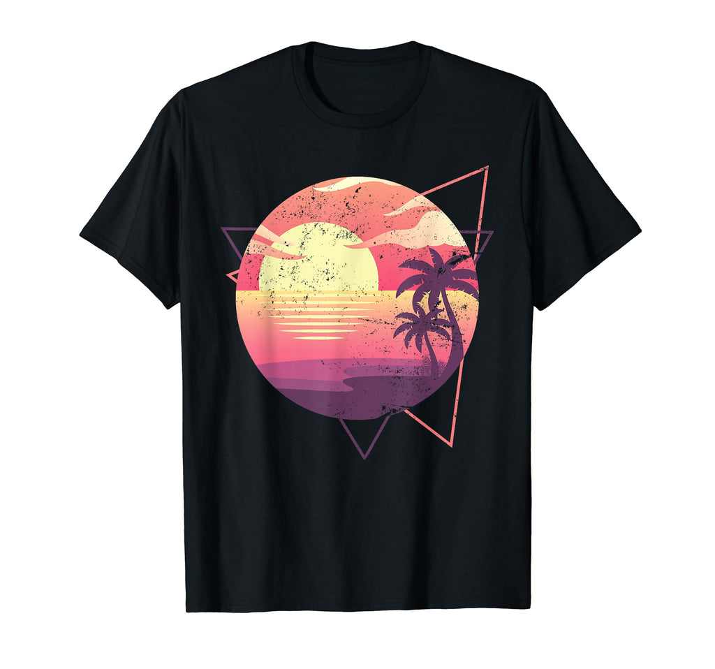 80S Vaporwave Aesthetic Tropical T-Shirt - Minimalist Print for Adults - T-Shirt, Sweatshirt, Hoodie
