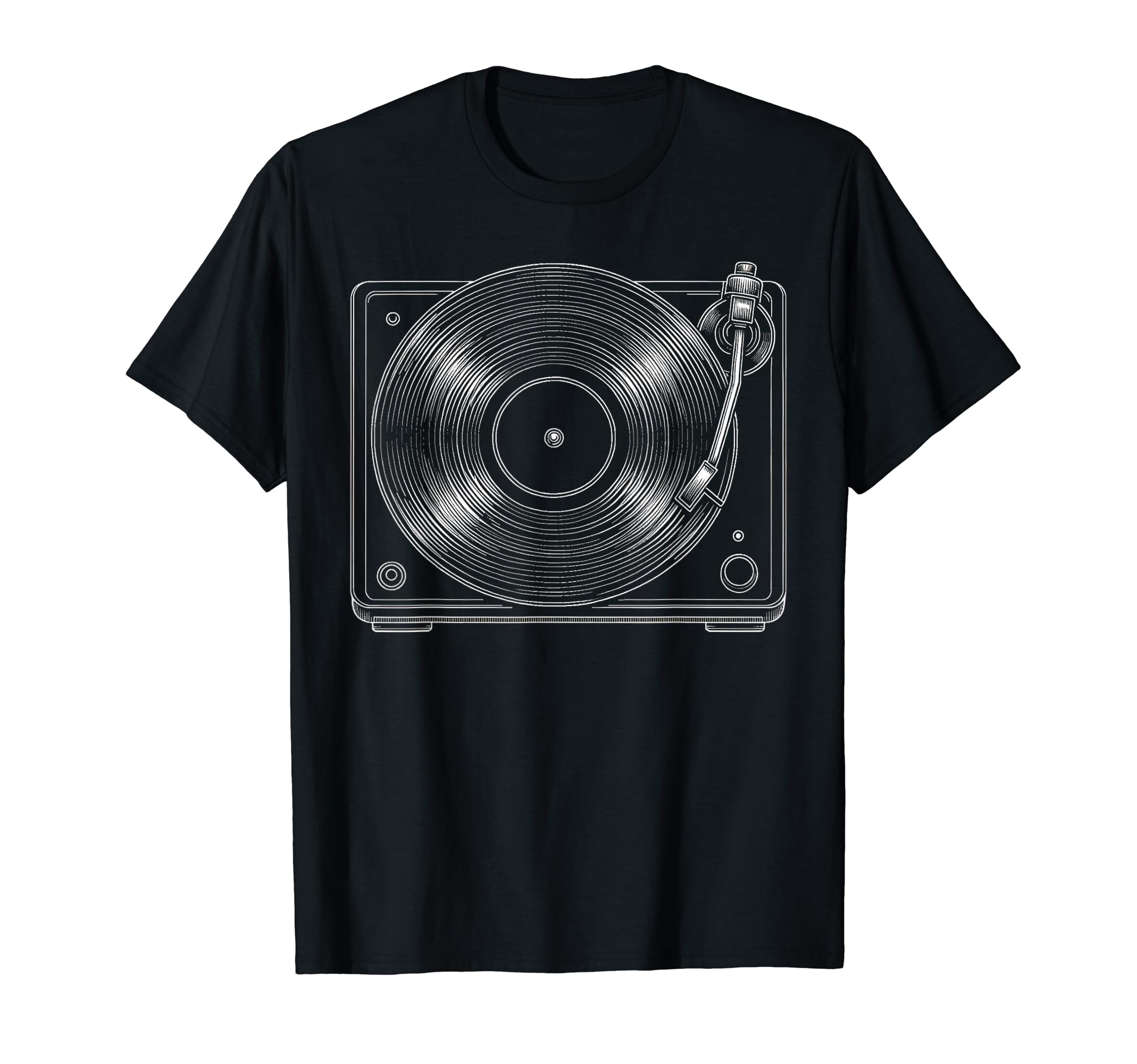Vinyl Records Player Lover Vinyl T-Shirt - Custom Art Print Men Women - T-Shirt, Sweatshirt, Hoodie