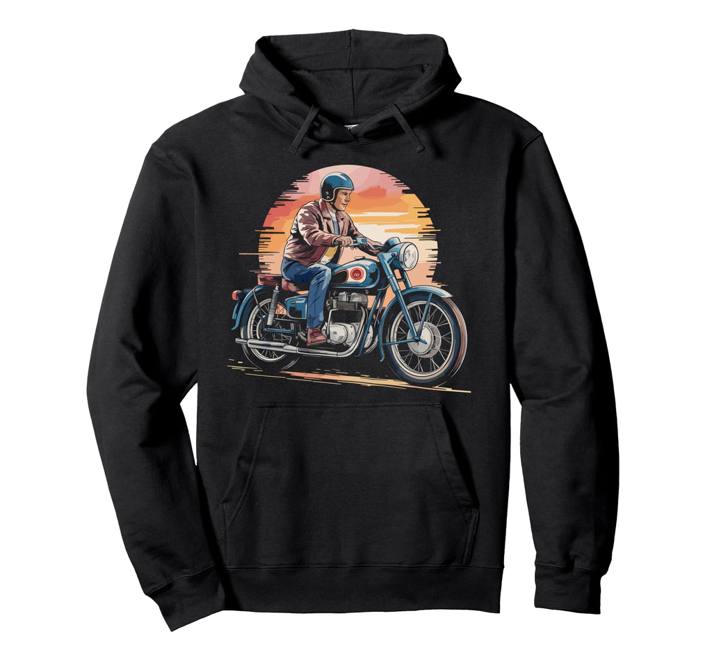 Motorcycle Rider Hoodie - Novelty Apparel for Adults - T-Shirt, Sweatshirt, Hoodie