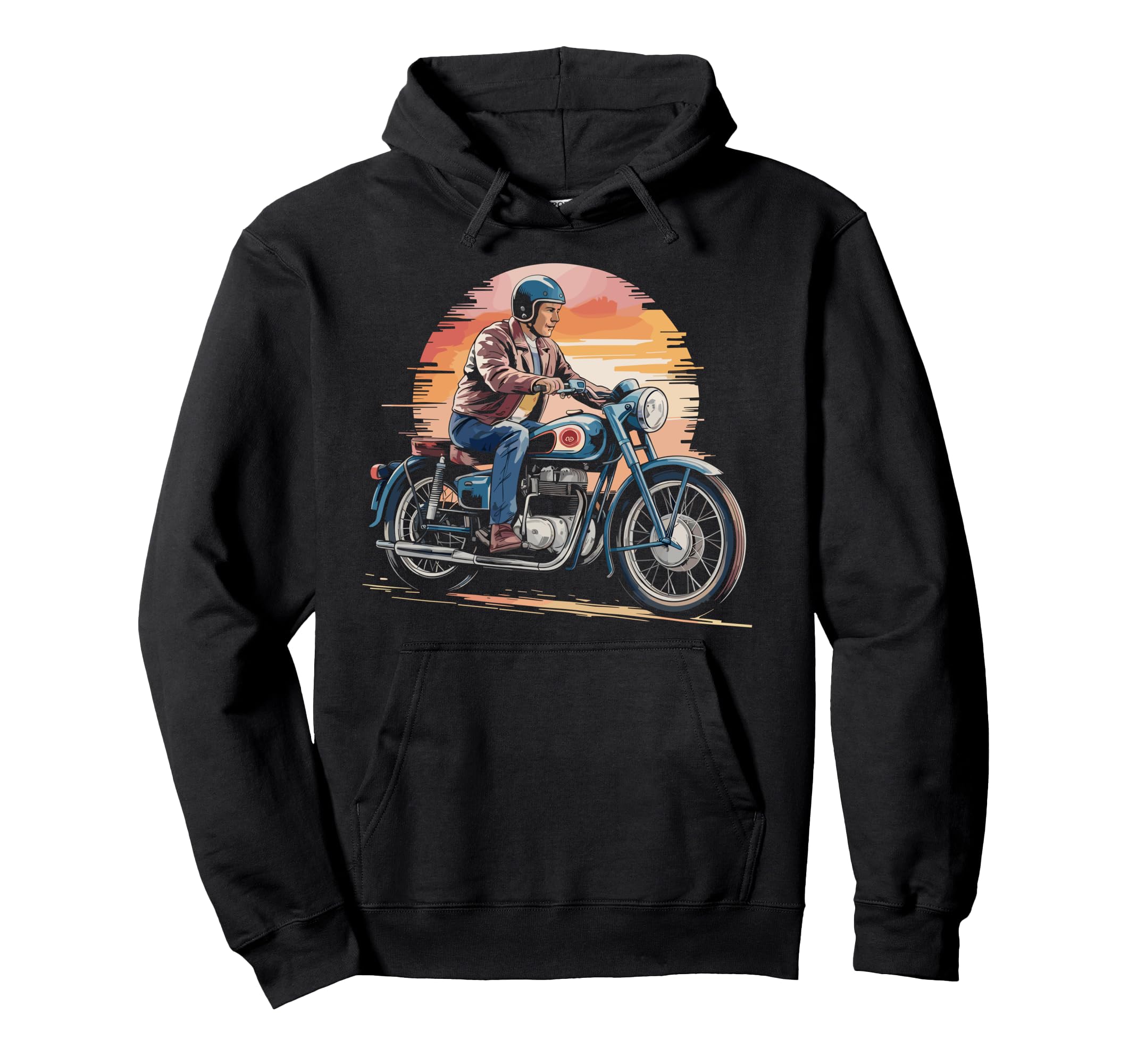 Motorcycle Rider Hoodie - Novelty Apparel for Adults - T-Shirt, Sweatshirt, Hoodie