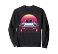 Synthwave Retrowave 80S Sports Car Sweatshirt - Novelty Apparel for Adults - T-Shirt, Sweatshirt, Hoodie