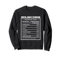 Funny Job Title Nutrition Facts Sweatshirt - Trendy Graphic for Adults - T-Shirt, Sweatshirt, Hoodie