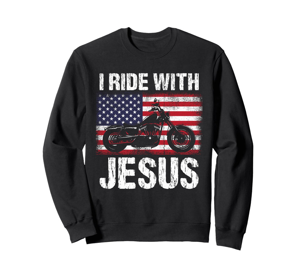 Motorcycle Gifting Ideas Usa Flag Sweatshirt - Streetwear Style Men Women - T-Shirt, Sweatshirt, Hoodie