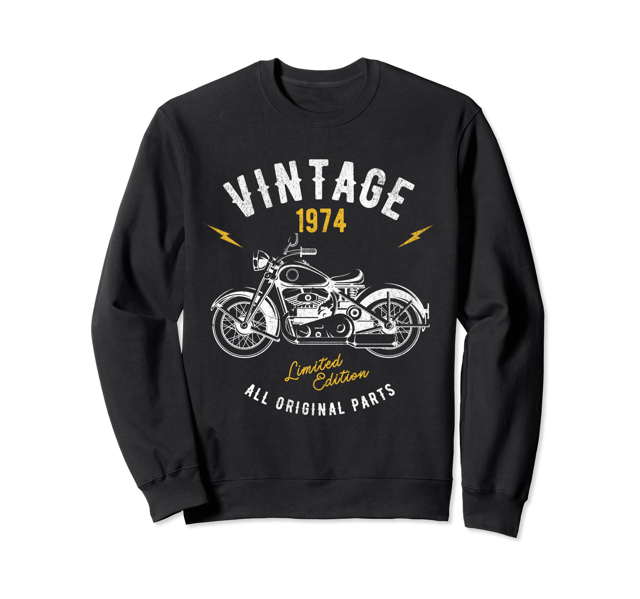 1974 Motorcycle Bikers Fiftieth Sweatshirt - Fun Novelty Design Men Women - T-Shirt, Sweatshirt, Hoodie