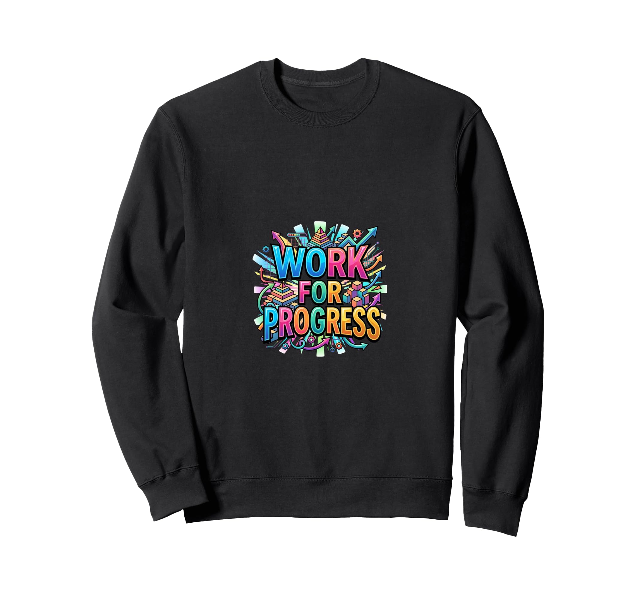 Progress Motivation Mindset Sweatshirt - Unique Graphic for Adults - T-Shirt, Sweatshirt, Hoodie