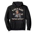 Mens Motorcycle 65Th Birthday 1960 Hoodie - Aesthetic Graphic for Adults - T-Shirt, Sweatshirt, Hoodie