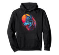 Wolf Vaporwave Aesthetic Synthwave Hoodie - Casual Everyday Wear Men Women - T-Shirt, Sweatshirt, Hoodie