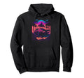 Synthwave Art Car Driving Sunset Hoodie - Aesthetic Graphic for Adults - T-Shirt, Sweatshirt, Hoodie