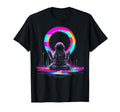 Synthwave Astronaut Cyberpunk 80S T-Shirt - Minimalist Print for Adults - T-Shirt, Sweatshirt, Hoodie