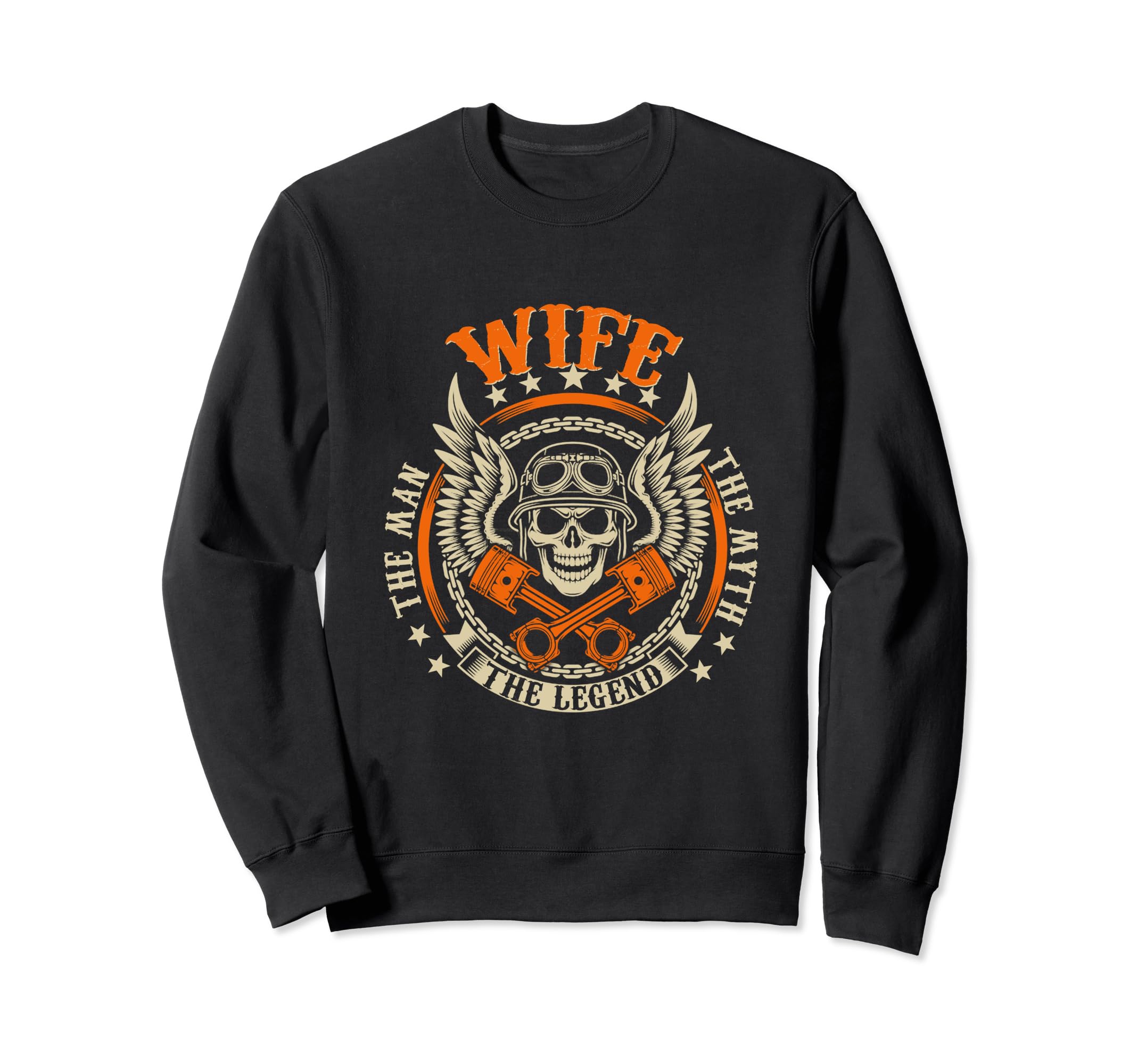 Biker Wife Motorcycles Biker Sweatshirt - Fun Novelty Design Unisex - T-Shirt, Sweatshirt, Hoodie