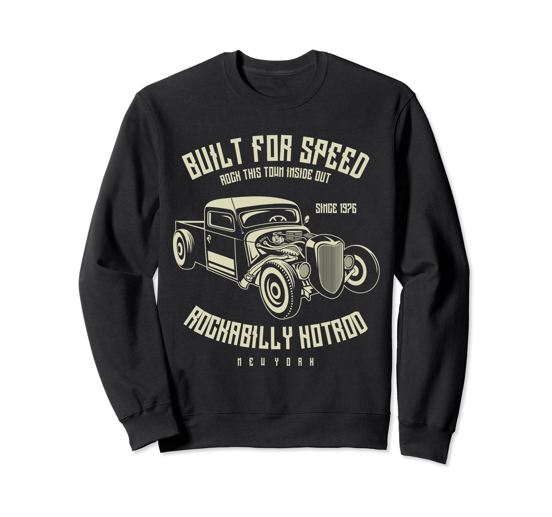 Rock This Town Inside Out Rockabilly Sweatshirt - Streetwear Style Unisex - T-Shirt, Sweatshirt, Hoodie