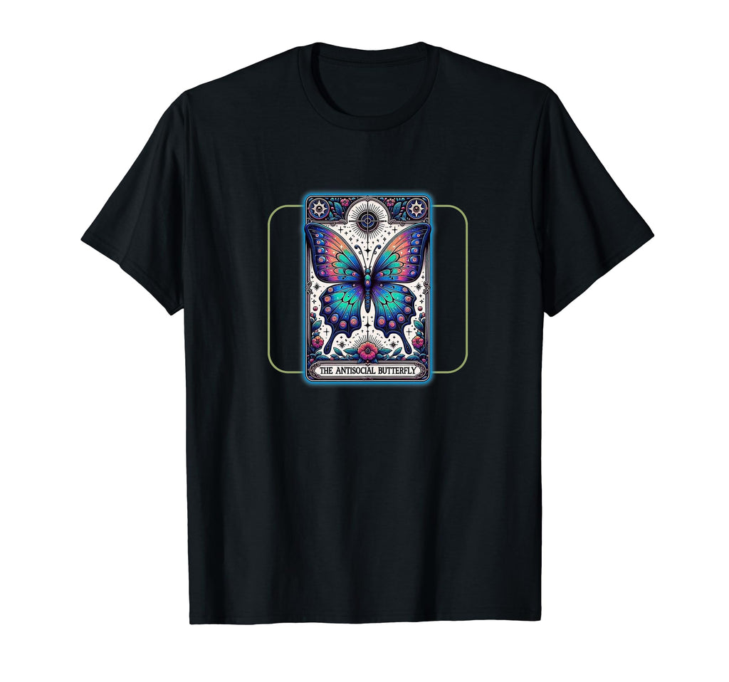 Tarot Card Skeleton Anti Social T-Shirt - Aesthetic Graphic Unisex - T-Shirt, Sweatshirt, Hoodie