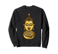 Cartoonish Buddha Face Artistic Sweatshirt - Aesthetic Graphic Unisex - T-Shirt, Sweatshirt, Hoodie