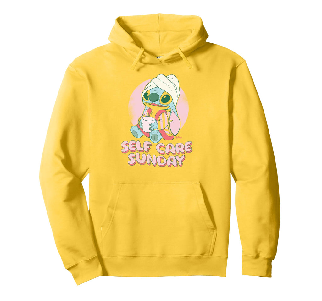 Stitch Self Care Sunday Hoodie - Fun Novelty Design for Adults - T-Shirt, Sweatshirt, Hoodie