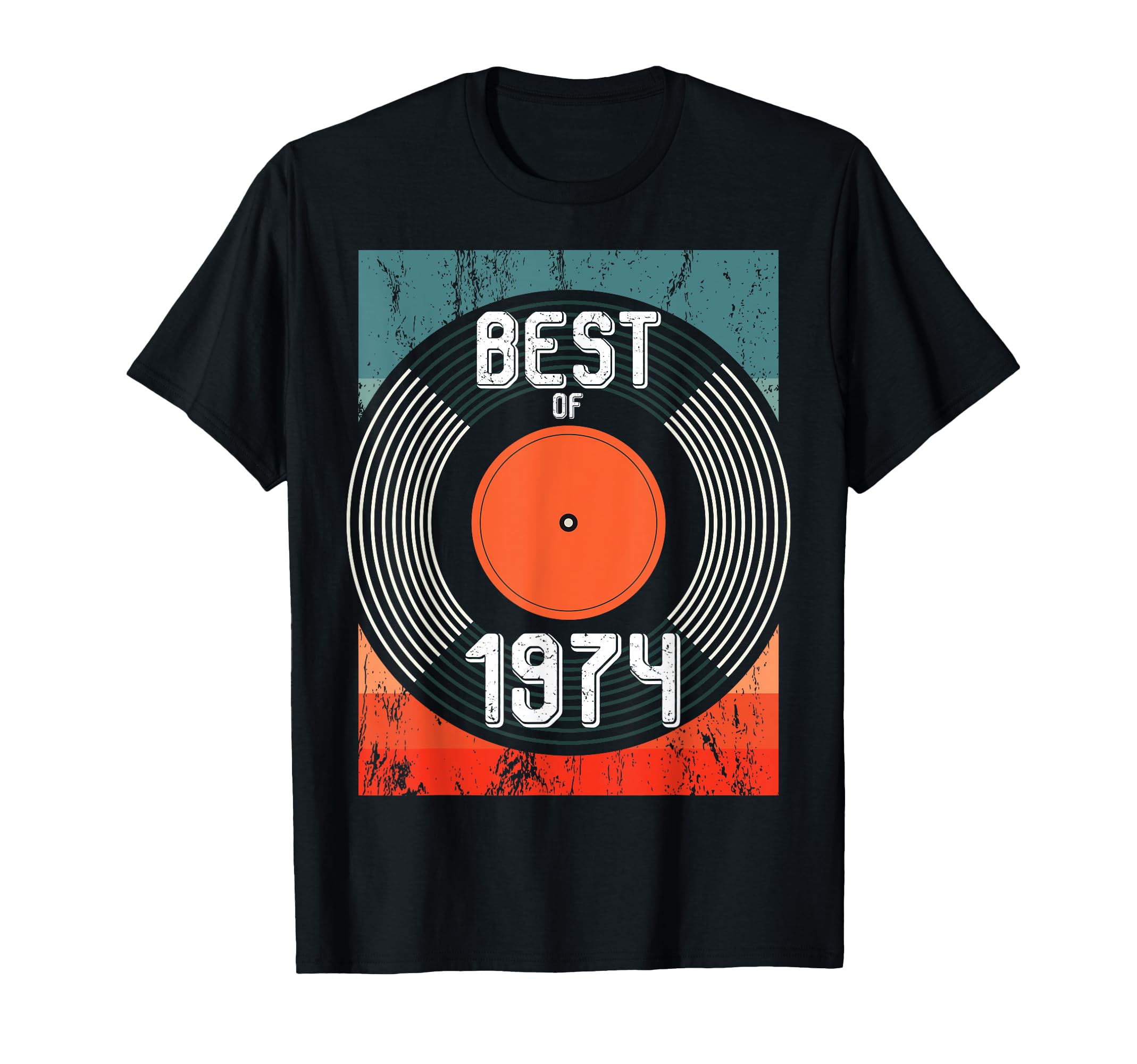 Best 1974 Vinyl Record 50 Birthday T-Shirt - Trendy Graphic Unisex - T-Shirt, Sweatshirt, Hoodie