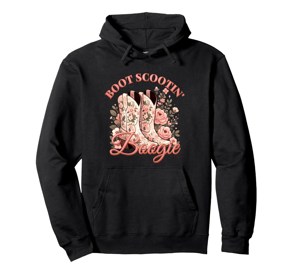 Boot Scootin Boogie Western Cowboys Hoodie - Fun Novelty Design Unisex - T-Shirt, Sweatshirt, Hoodie