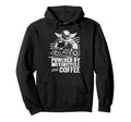 Motorcycle Biker Coffee Powered Hoodie - Fun Novelty Design Men Women - T-Shirt, Sweatshirt, Hoodie