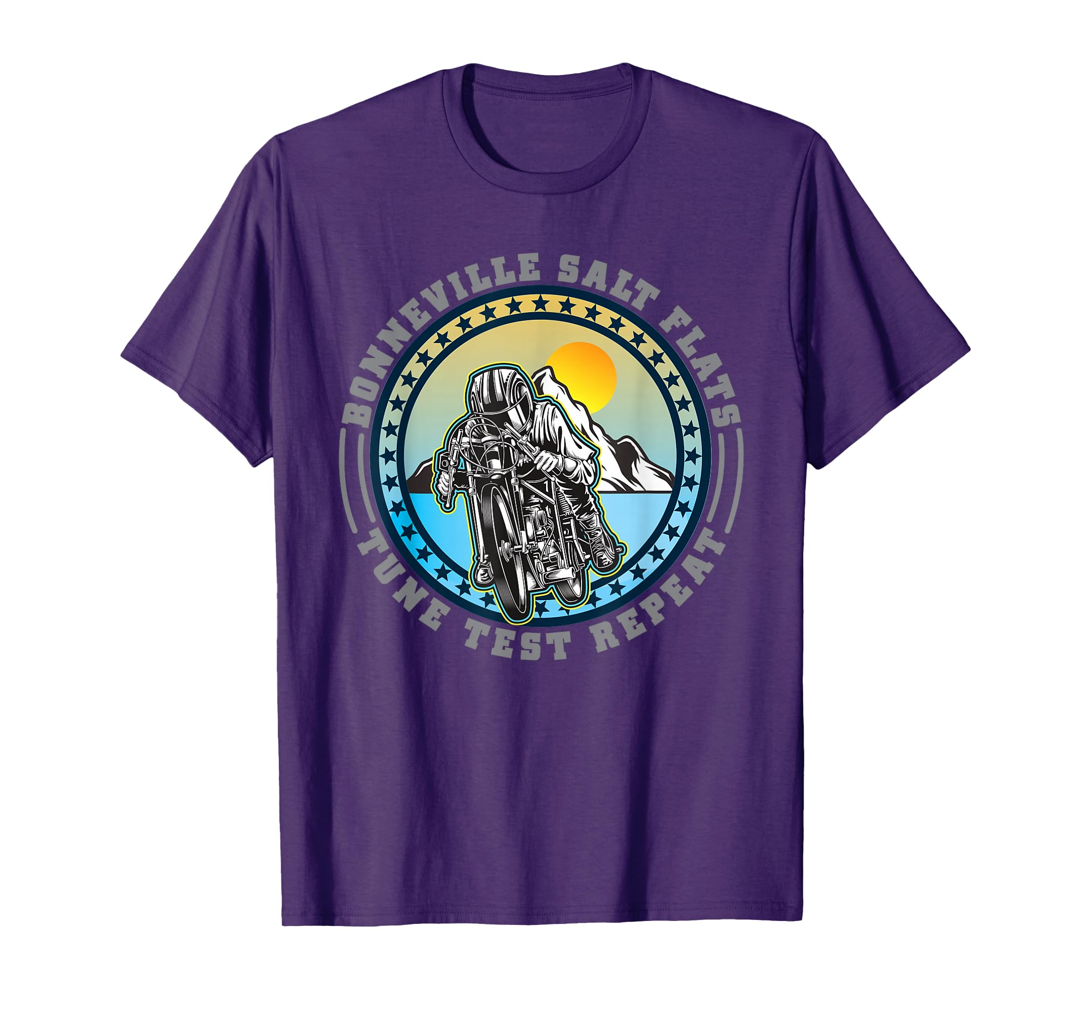 Bonneville Salt Flats Motorcycle Rider T-Shirt - Aesthetic Graphic Unisex - T-Shirt, Sweatshirt, Hoodie