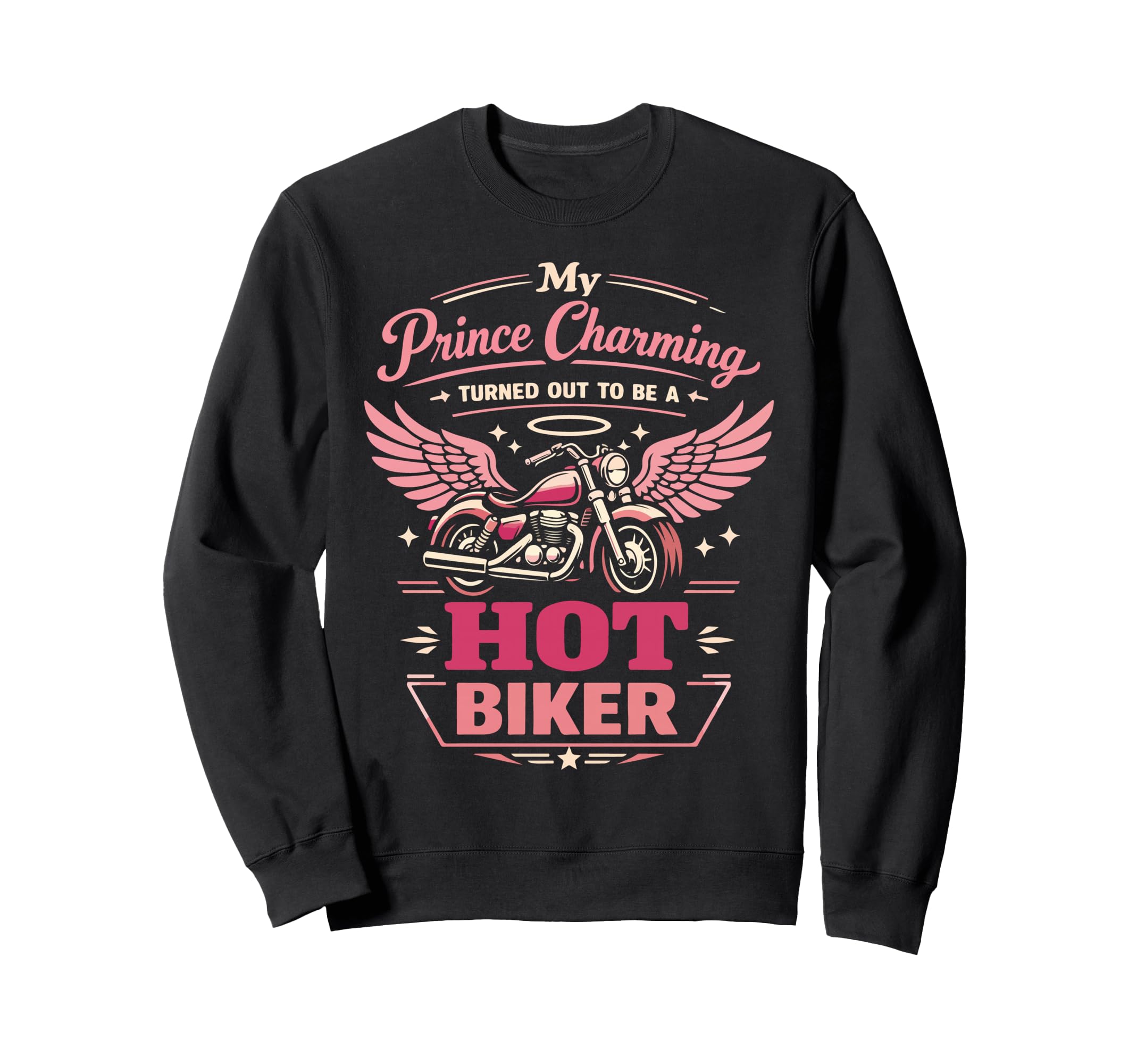 Motorcycle Biker Girlfriend My Sweatshirt - Trendy Graphic for Adults - T-Shirt, Sweatshirt, Hoodie