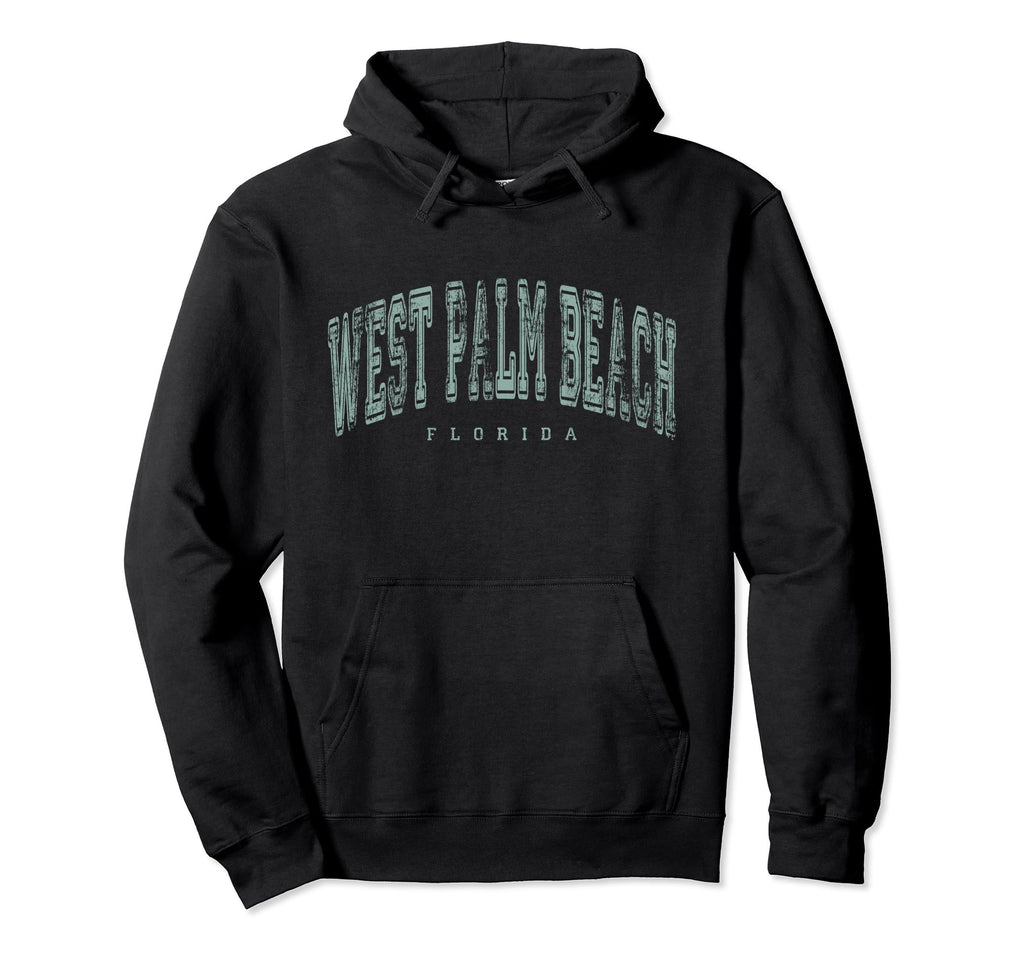 West Palm Beach Florida Us City State Hoodie - Minimalist Print Men Women - T-Shirt, Sweatshirt, Hoodie