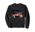 Retrowave Synthwave Aesthetic Sports Sweatshirt - Trendy Graphic Unisex - T-Shirt, Sweatshirt, Hoodie