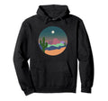 Boho Desert Cactus Moon Western Hoodie - Minimalist Print Men Women - T-Shirt, Sweatshirt, Hoodie