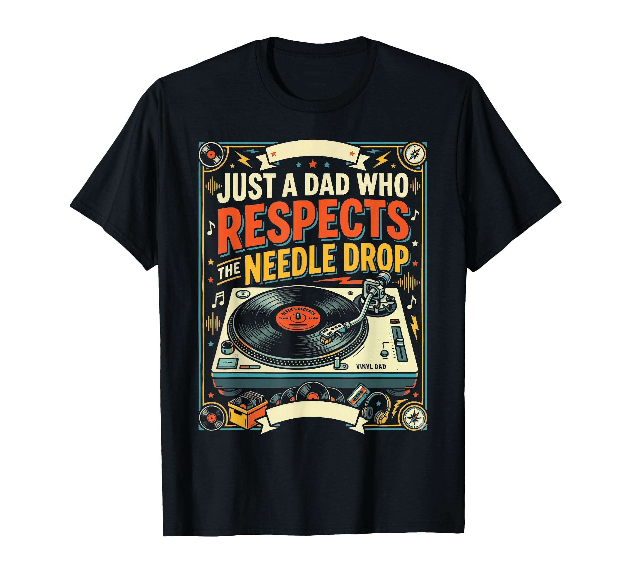 Vinyl Record Player Vinyl Collector T-Shirt - Novelty Apparel for Adults - T-Shirt, Sweatshirt, Hoodie