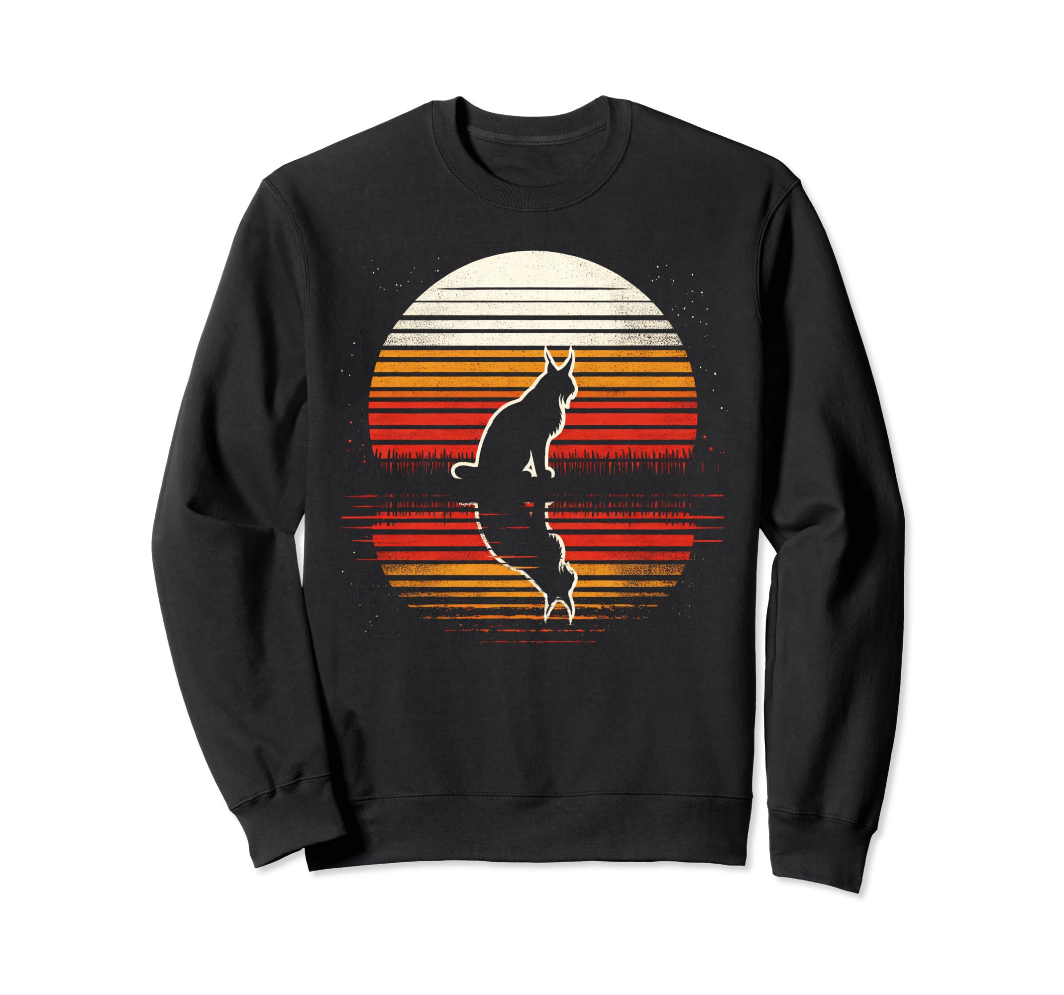 Lynx Sunset Safari 70S Sweatshirt - Minimalist Print Men Women - T-Shirt, Sweatshirt, Hoodie