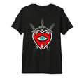 Heart X Dagger American Traditional T-Shirt - Minimalist Print for Adults - T-Shirt, Sweatshirt, Hoodie