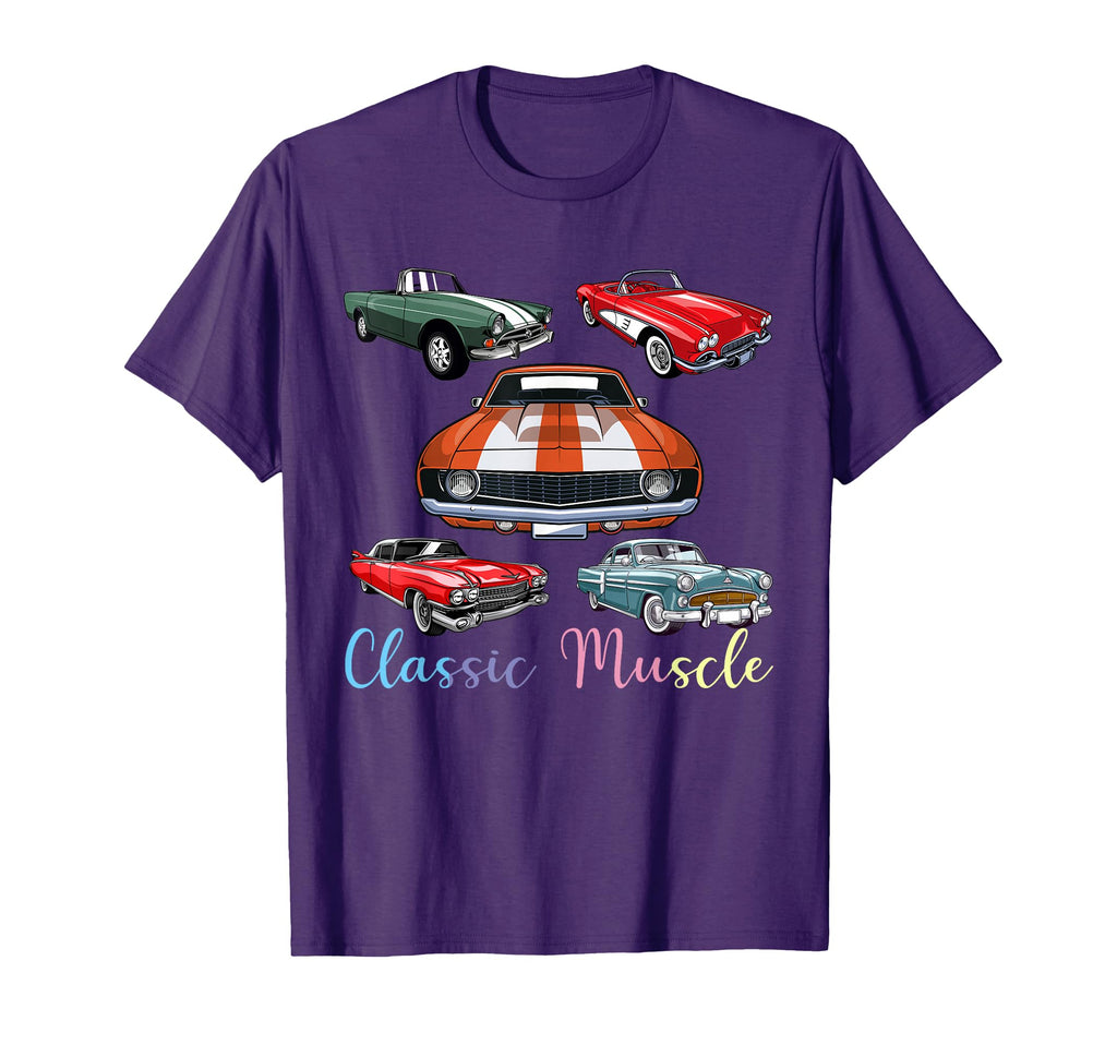 Funny Car America Novelty Muscle Cars T-Shirt - Unique Graphic Men Women - T-Shirt, Sweatshirt, Hoodie