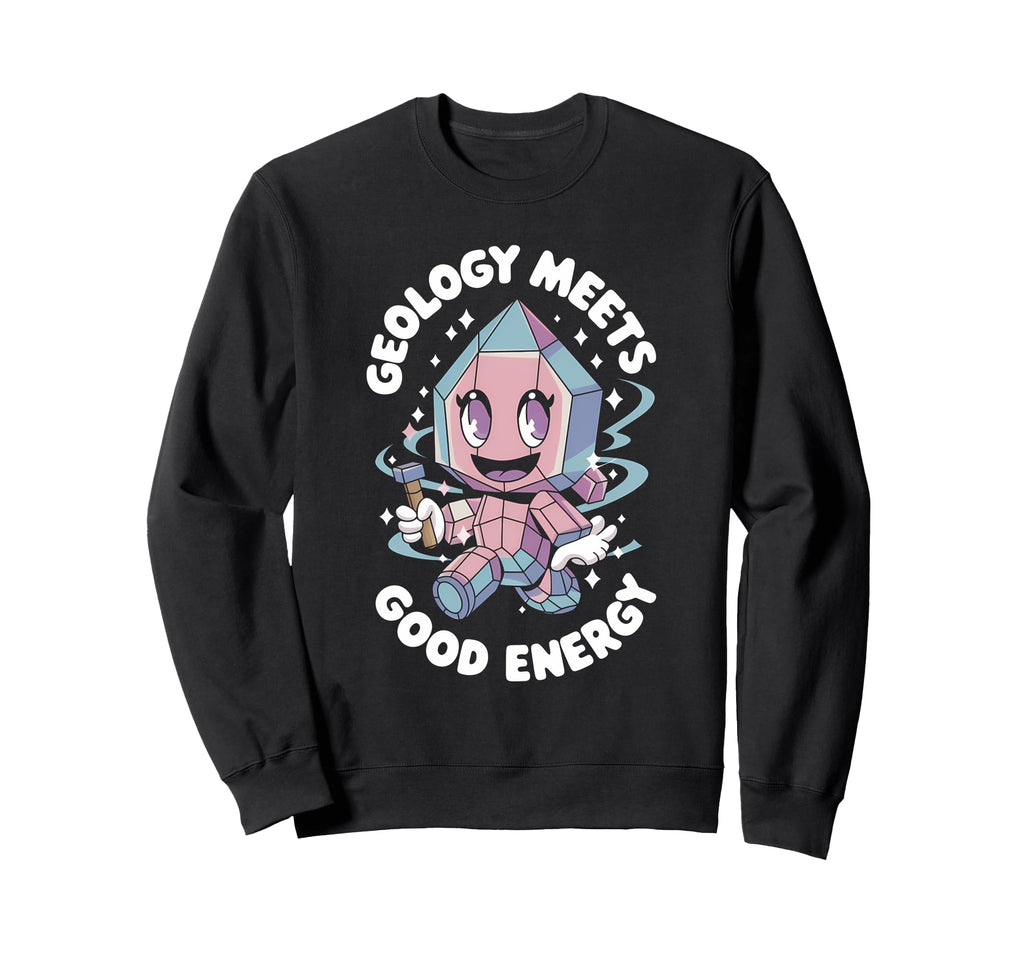 Healing Stone Crystals Energy Sweatshirt - Streetwear Style Men Women - T-Shirt, Sweatshirt, Hoodie