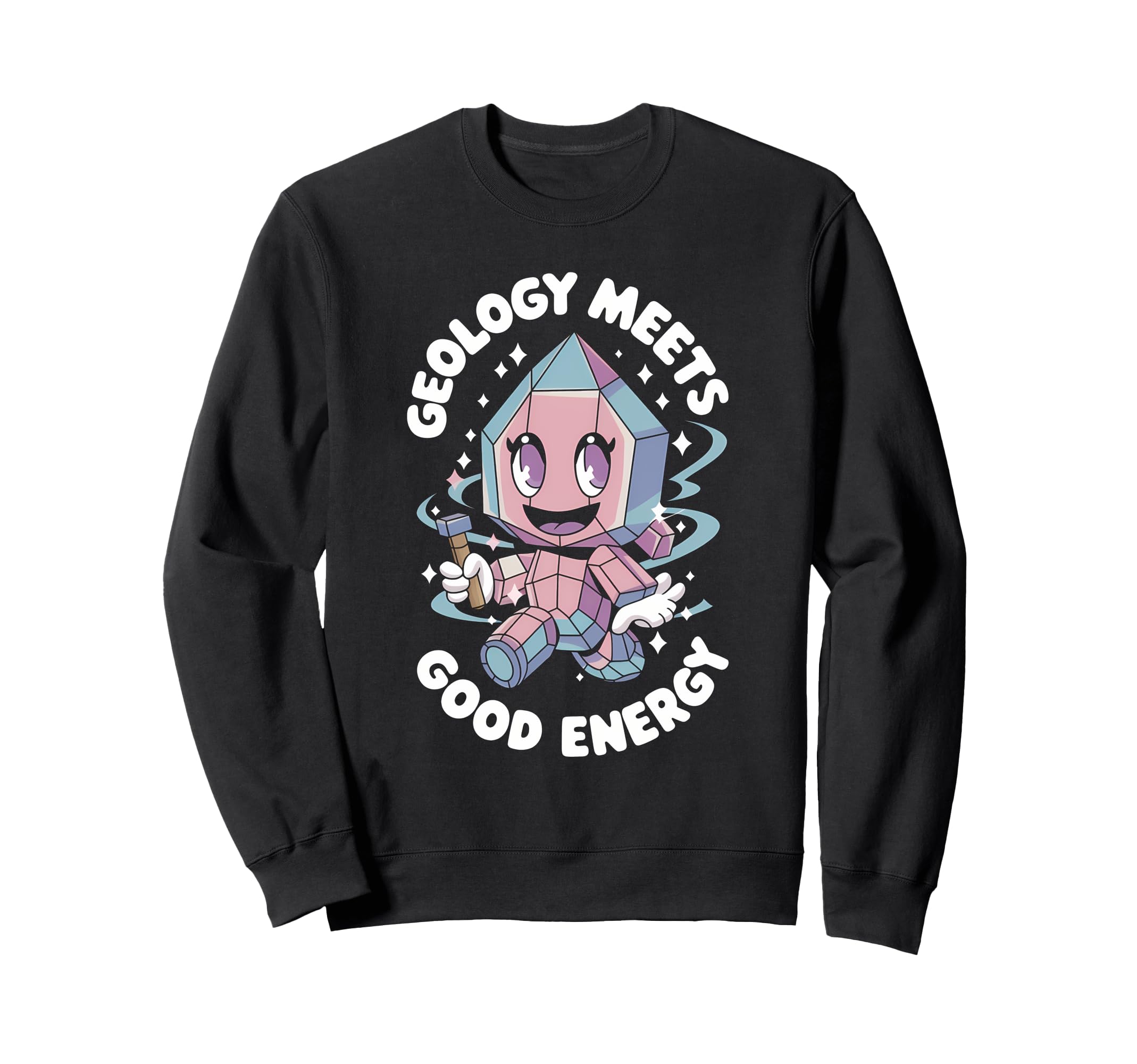 Healing Stone Crystals Energy Sweatshirt - Streetwear Style Men Women - T-Shirt, Sweatshirt, Hoodie