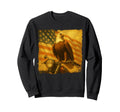 Biker Motorcycle American Patriotic Sweatshirt - Novelty Apparel Unisex - T-Shirt, Sweatshirt, Hoodie