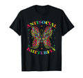 Antisocial Butterfly T-Shirt - Fun Novelty Design for Adults - T-Shirt, Sweatshirt, Hoodie